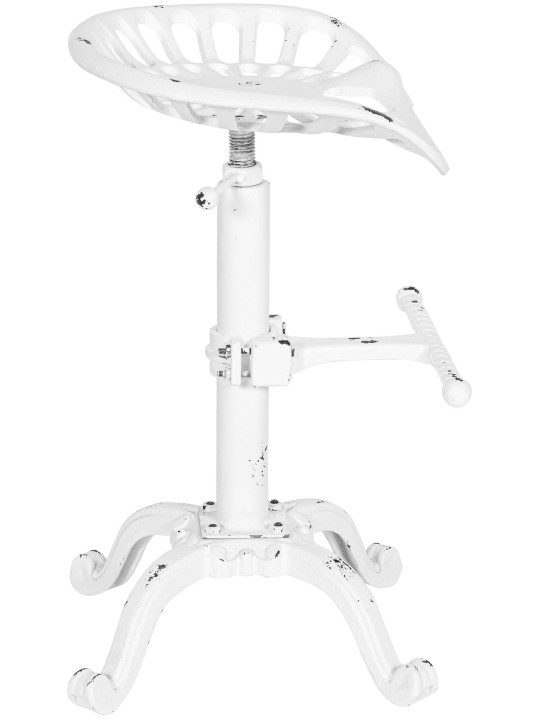 Barkruk Butch, antiek wit