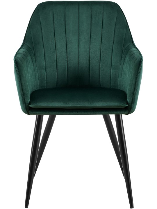 Eetkamerstoel Cheryl fluweel, groen Eetkamerstoel Cheryl fluweel, groen