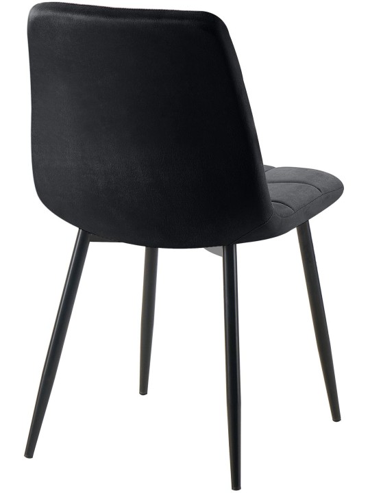 Set van 4 eetkamerstoelen Antibes, zwart Set van 4 eetkamerstoelen Antibes, zwart