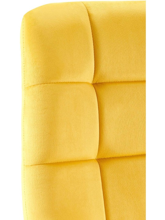 Set van 4 eetkamerstoelen Antibes, geel