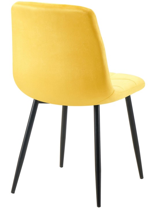 Set van 4 eetkamerstoelen Antibes, geel