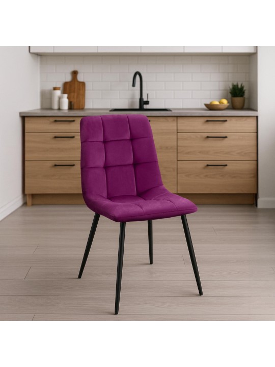 Set van 4 eetkamerstoelen Antibes, lila Set van 4 eetkamerstoelen Antibes, lila