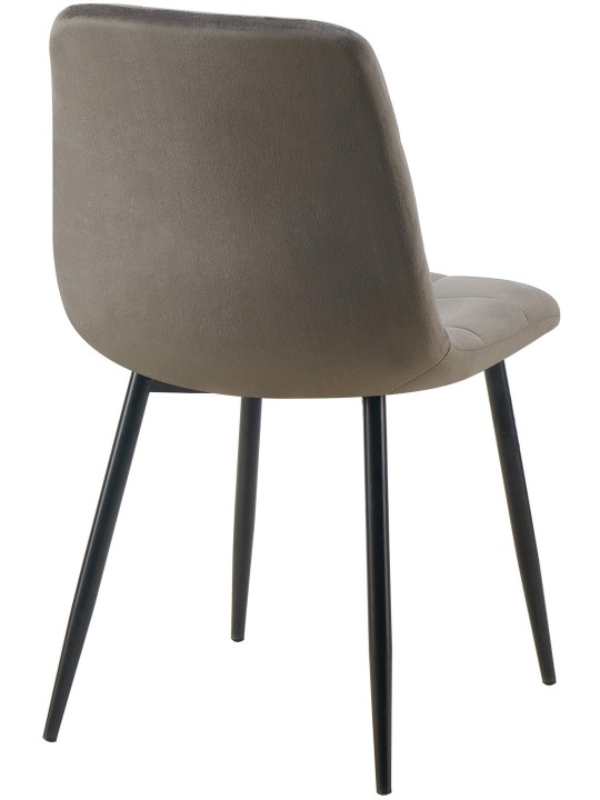 Set van 4 eetkamerstoelen Antibes, antraciet