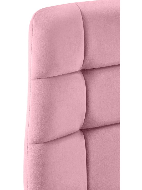 Set van 4 eetkamerstoelen Antibes, roze