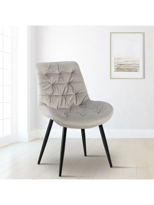 Set van 2 Rossford eetkamerstoelen, grijs