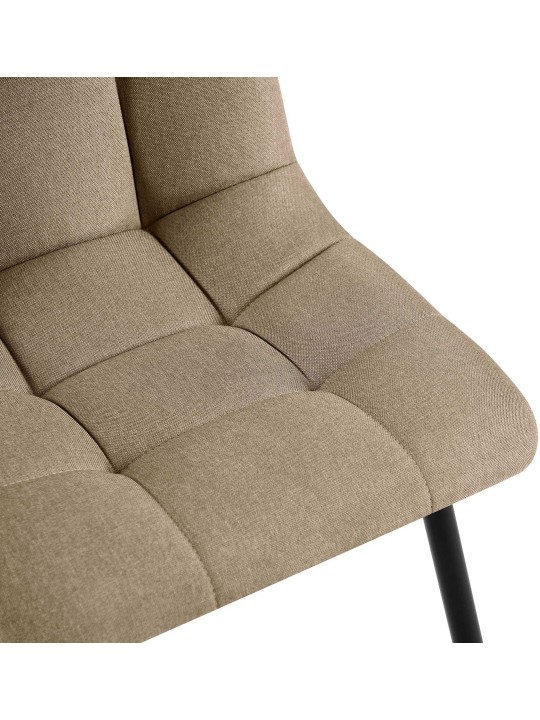 Set van 2 eetkamerstoelen Tilde stof, taupe Set van 2 eetkamerstoelen Tilde stof, taupe