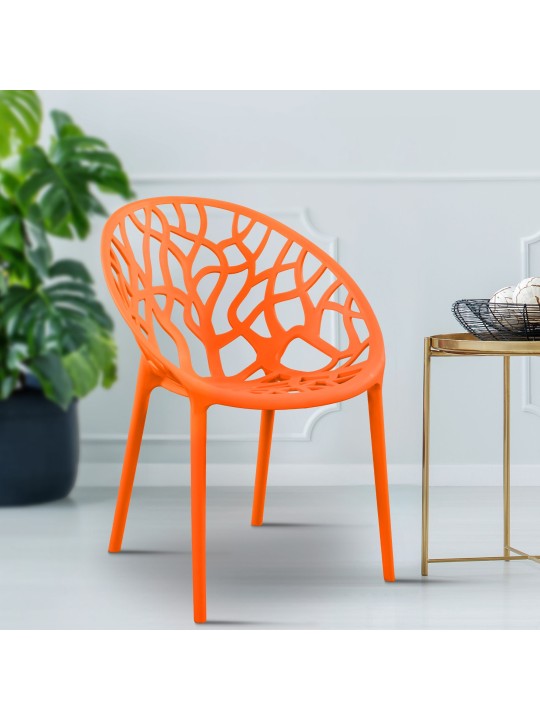 Set van 4 stoelen Hope, oranje