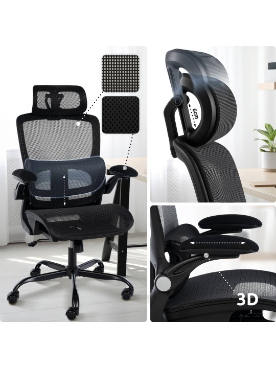 Bureaustoel Kaylee, zwart