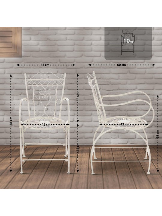 Stoel Sheela, antiek crème Stoel Sheela, antiek crème