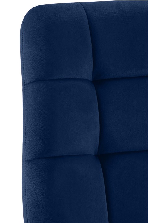 Eetkamerstoel Tilde fluweel, blauw