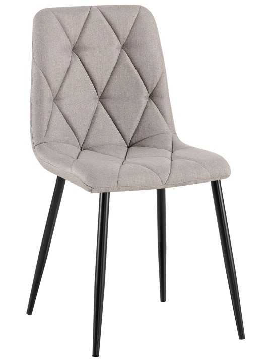 Eetkamerstoel Clairton stof, lichtgrijs Eetkamerstoel Clairton stof, lichtgrijs