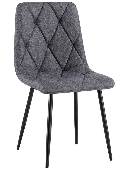 Eetkamerstoel Clairton stof, donkergrijs Eetkamerstoel Clairton stof, donkergrijs