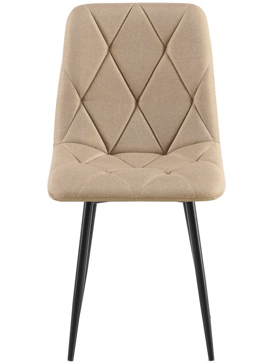 Eetkamerstoel Clairton stof, taupe Eetkamerstoel Clairton stof, taupe