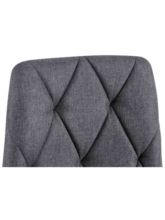 Set van 2 eetkamerstoelen Clairton stof, donkergrijs