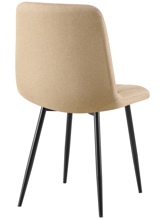 Set van 2 eetkamerstoelen Clairton stof, taupe