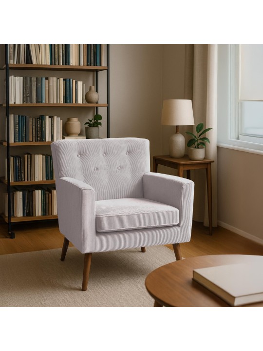 Fauteuil Kioni Koord, crème