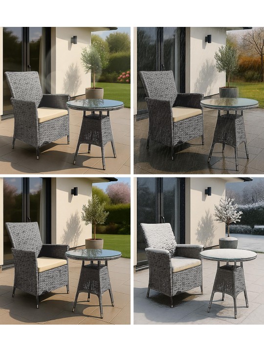 Fireda zitgroep, grijs gemêleerd