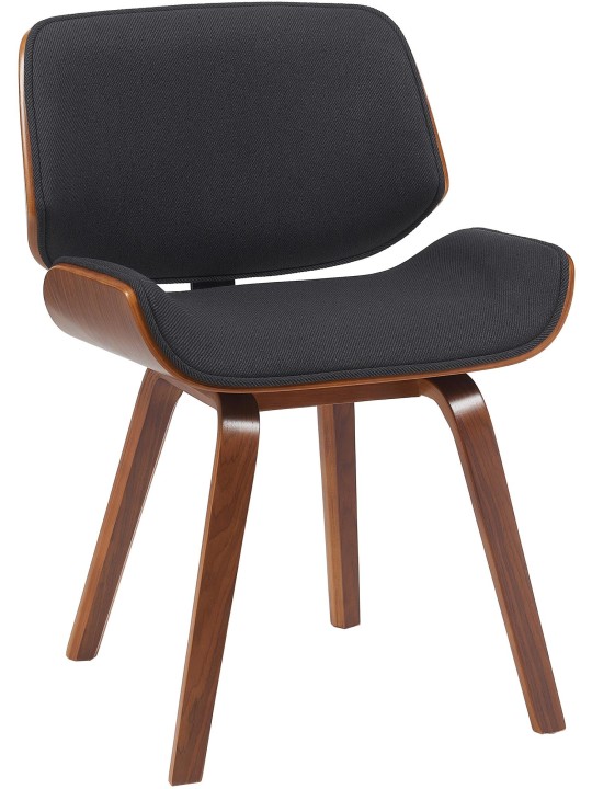 Bezoekersstoel Beverley stof, walnoot/zwart Bezoekersstoel Beverley stof, walnoot/zwart