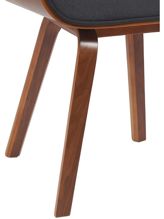 Bezoekersstoel Beverley stof, walnoot/zwart Bezoekersstoel Beverley stof, walnoot/zwart