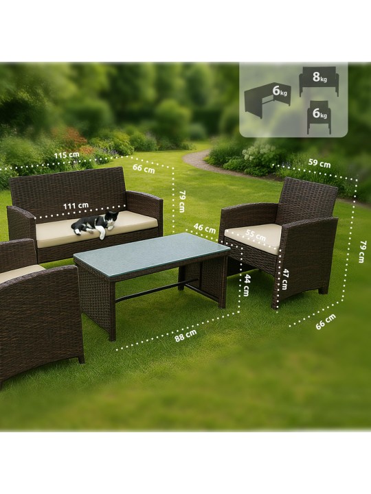 Toruba zitgroep, bruin