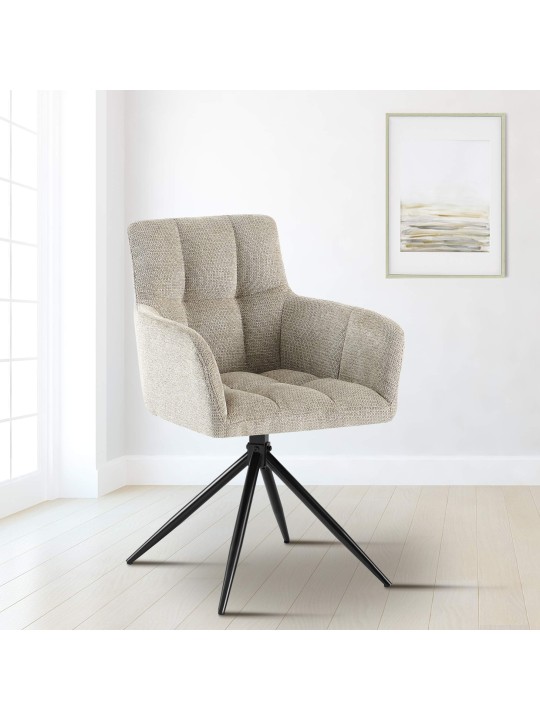 Eetkamerstoel Jonah stof, taupe