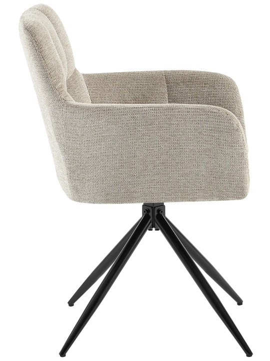 Eetkamerstoel Jonah stof, taupe