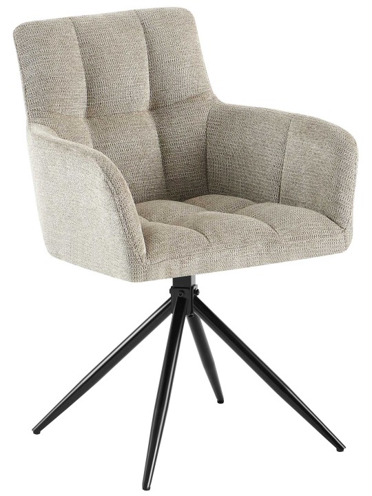 Eetkamerstoel Jonah stof, taupe