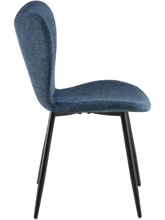 Eetkamerstoel Maika stof, blauw