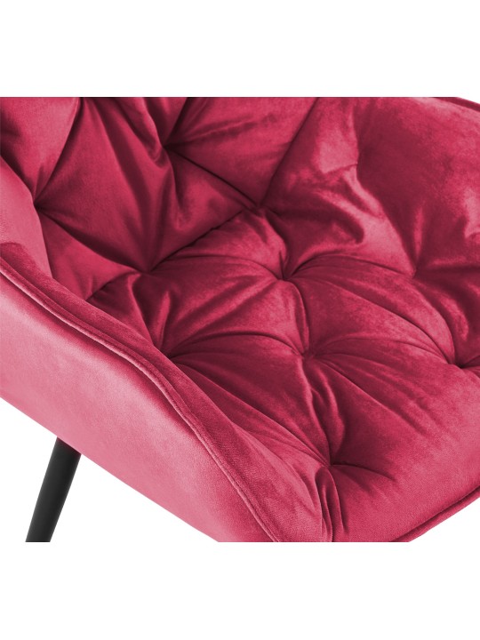 Stoel Tanna Fluweel, rood