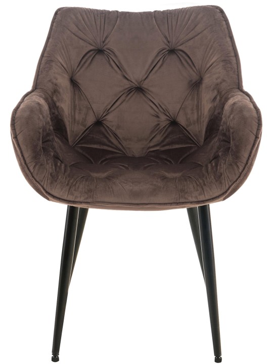 Stoel Tanna Fluweel, bruin Stoel Tanna Fluweel, bruin