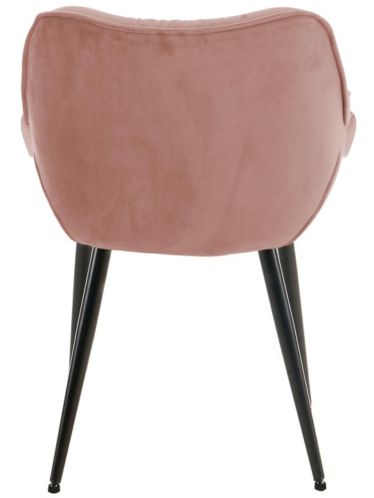 Stoel Tanna Fluweel, roze