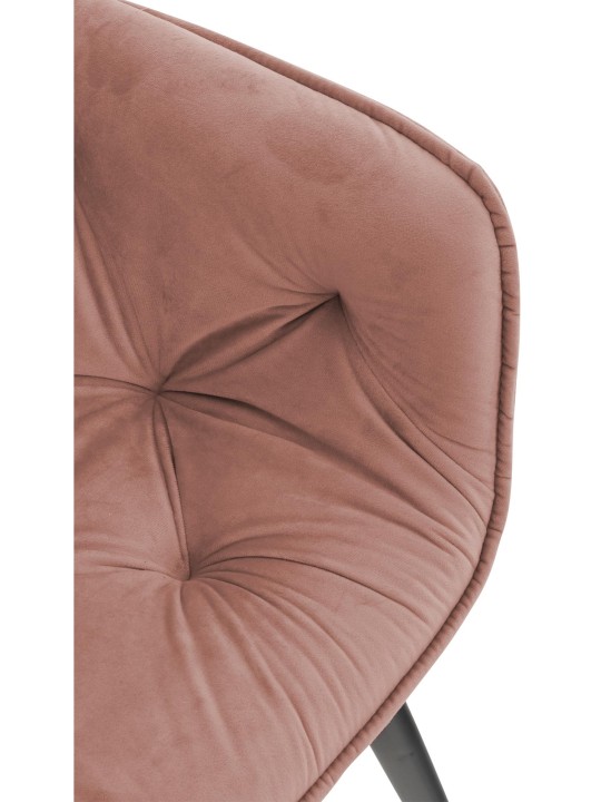Stoel Tanna Fluweel, roze