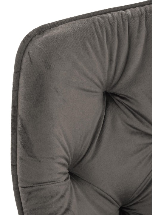 Set van 2 stoelen Tanna fluweel, antraciet