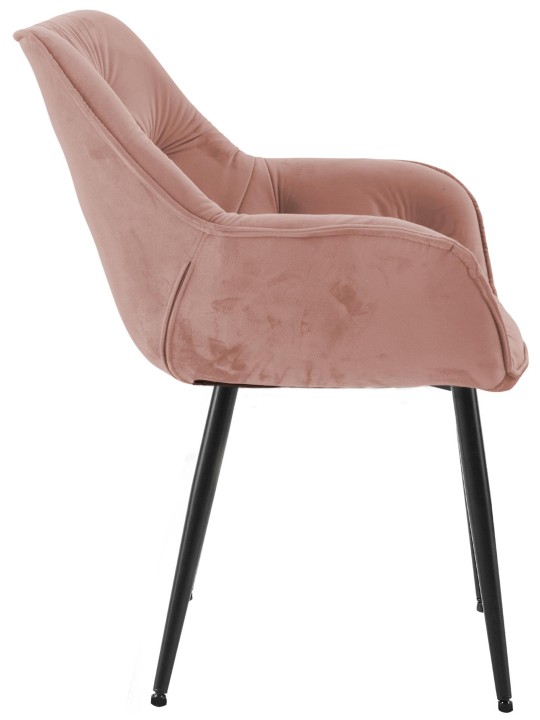 Set van 2 stoelen Tanna fluweel, roze Set van 2 stoelen Tanna fluweel, roze
