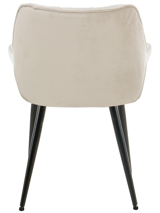 Set van 4 stoelen Tanna fluweel, crème Set van 4 stoelen Tanna fluweel, crème