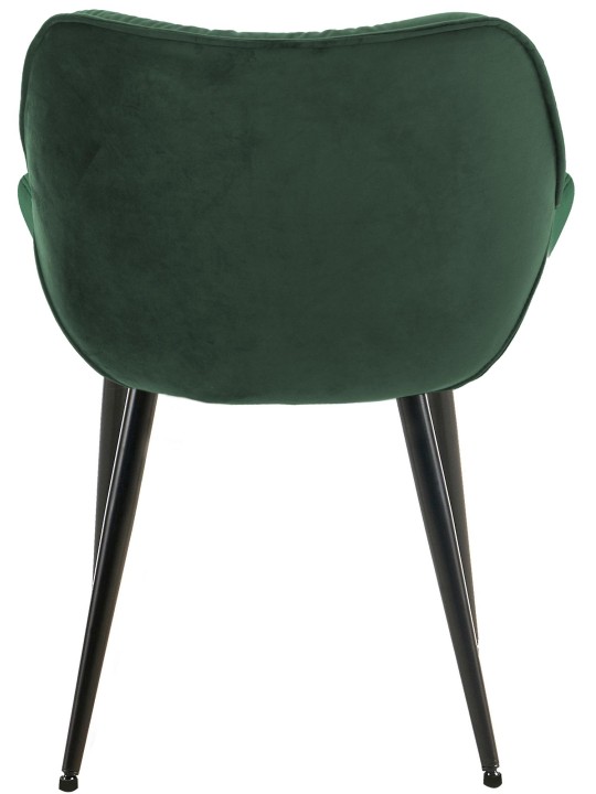 Set van 4 stoelen Tanna fluweel, groen