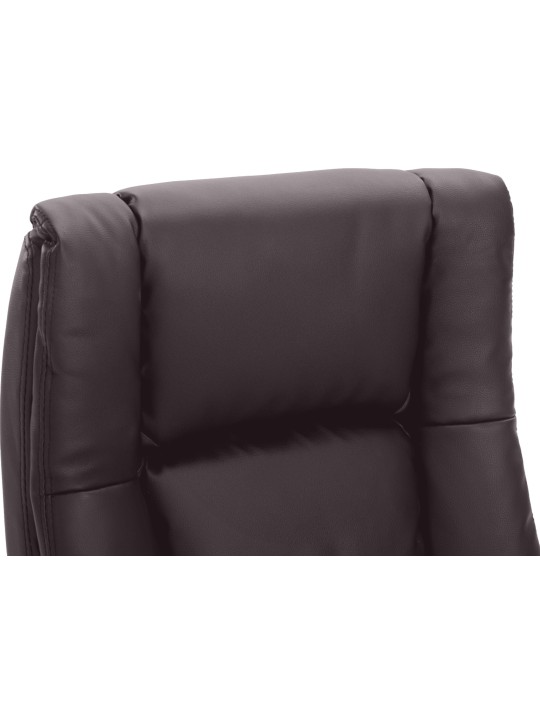 Bureaustoel XL Sparta kunstleer, bruin