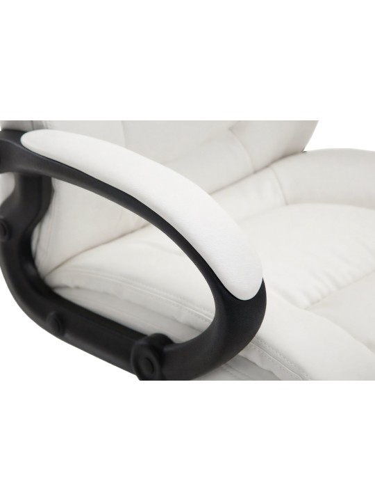 Bureaustoel XL Sparta kunstleer, wit