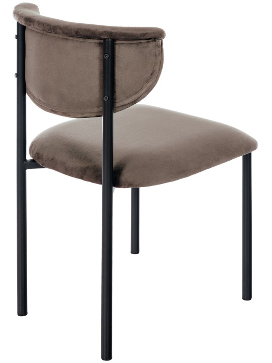 Set van 2 bezoekersstoelen Gambell fluweel, bruin Set van 2 bezoekersstoelen Gambell fluweel, bruin