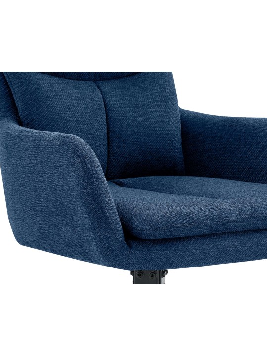 Eetkamerstoel Somers stof, blauw