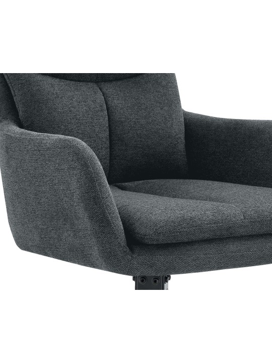 Set van 2 eetkamerstoelen Somers stof, donkergrijs