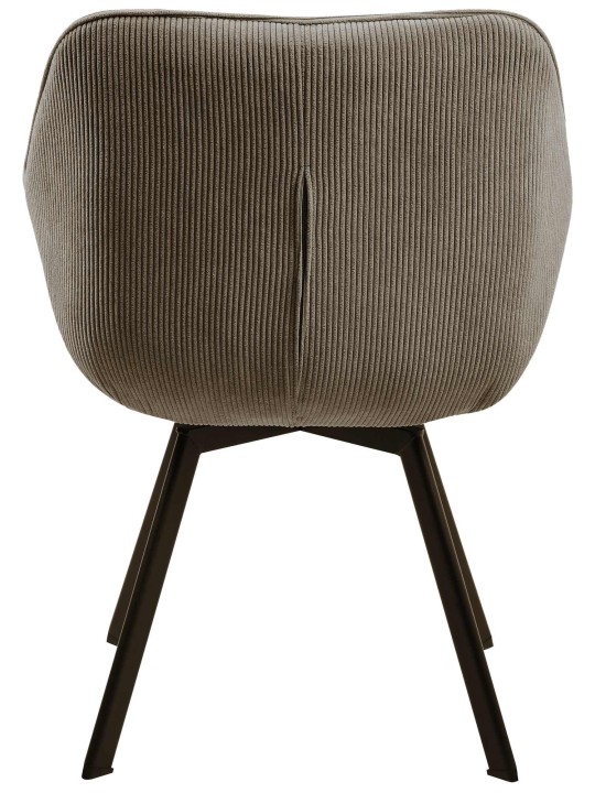Eetkamerstoel Jordi Cord, bruin