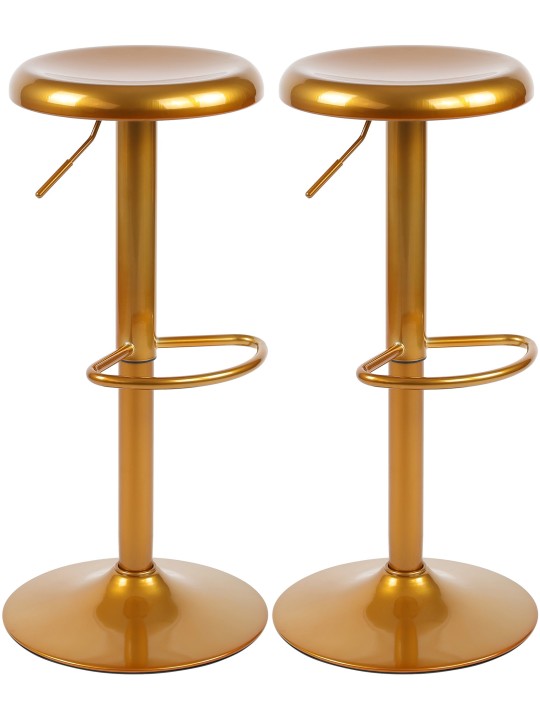 Set van 2 barkrukken Williston, goud