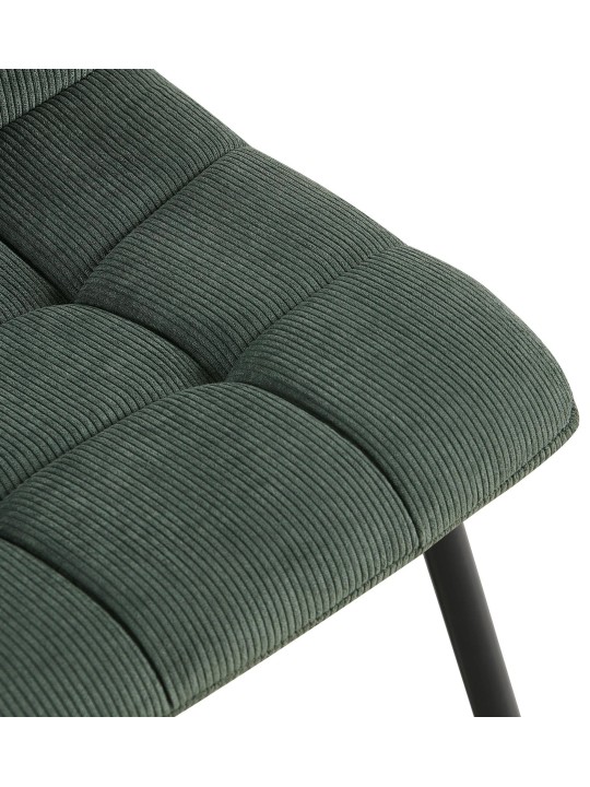 Set van 2 eetkamerstoelen Tilde Cord, groen