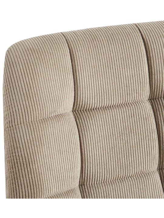 Set van 2 eetkamerstoelen Tilde Cord, taupe