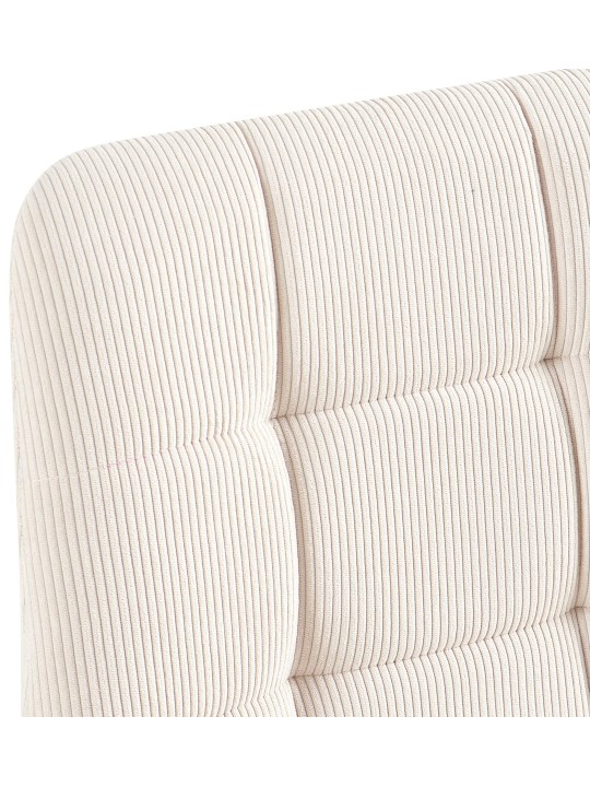 Set van 2 eetkamerstoelen Tilde Cord, crème
