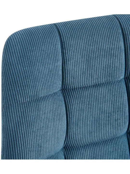 Set van 4 eetkamerstoelen Tilde Cord, blauw