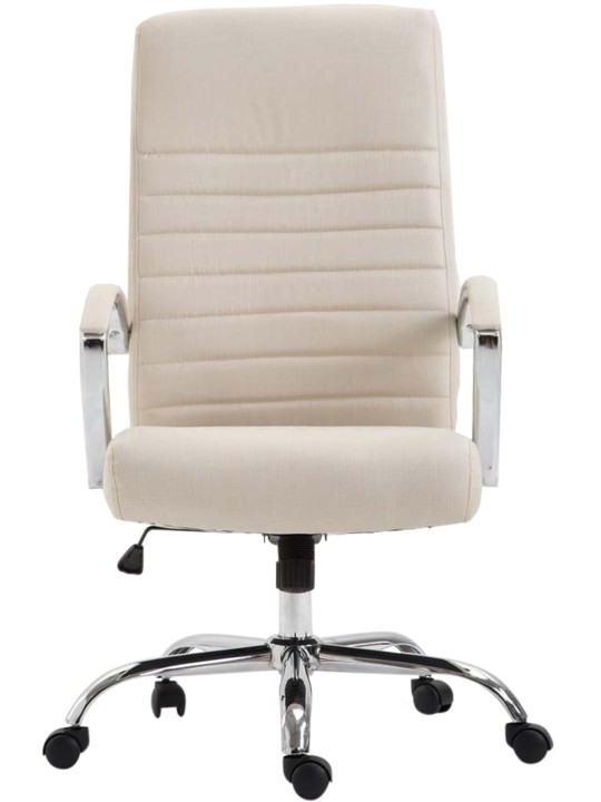 Bureaustoel Wallis stof, crème