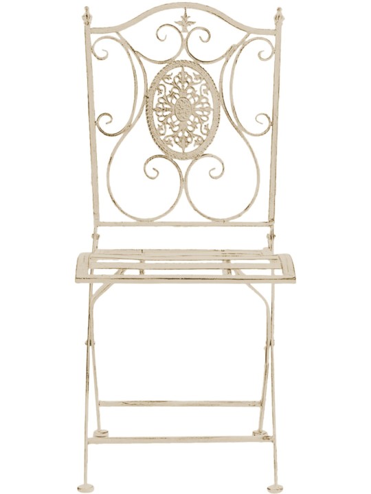 Set van 2 stoelen Sibell, antiek crème