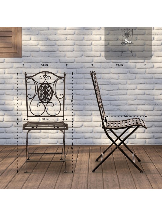 Set van 2 stoelen Sibell, brons